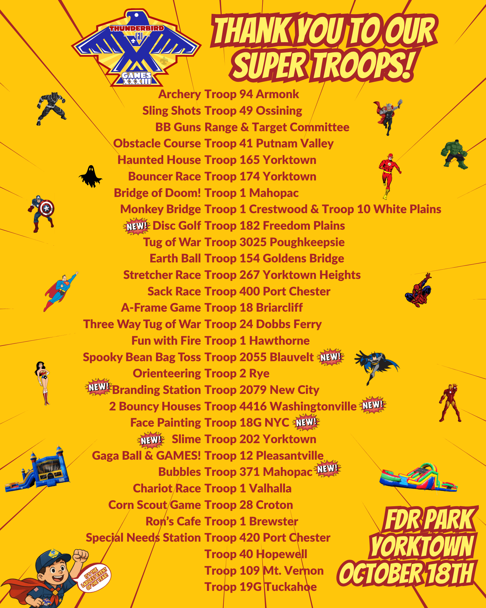 List of Troops (5)